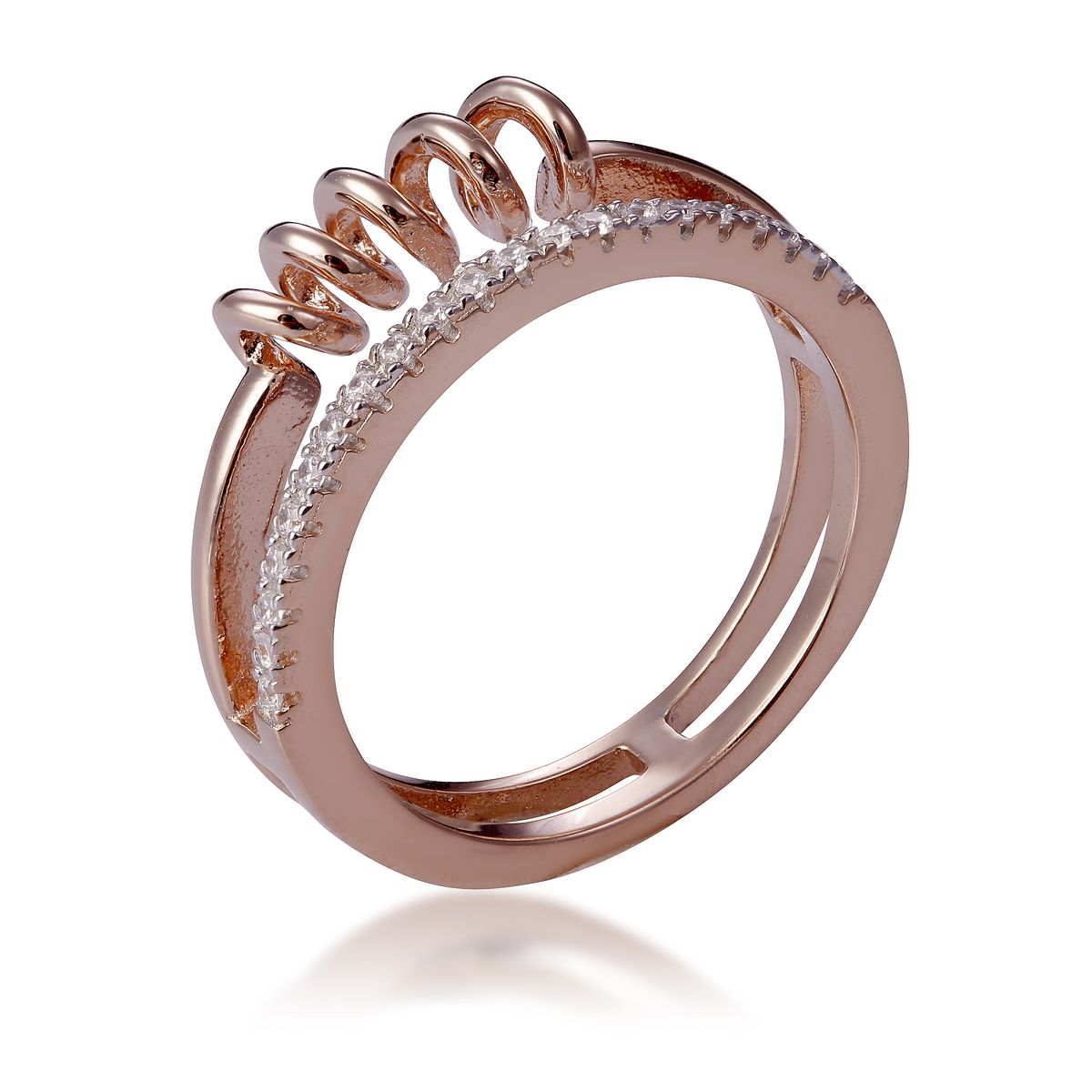 Orphelia Damen-Ring Sterling-Silber 925, Rosé, ZR-7438