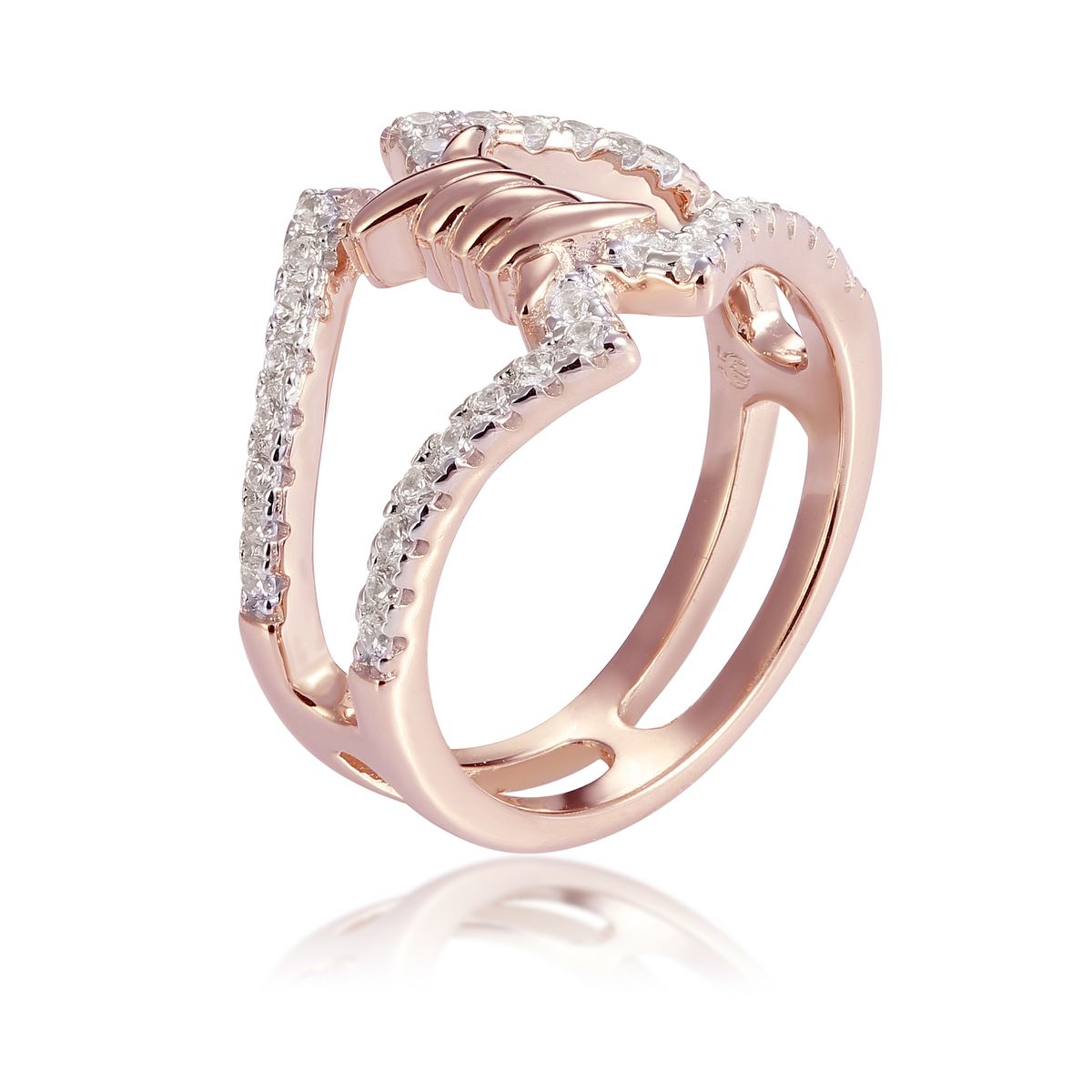 Orphelia Damen-Ring Sterling-Silber 925, Rosé, ZR-7422