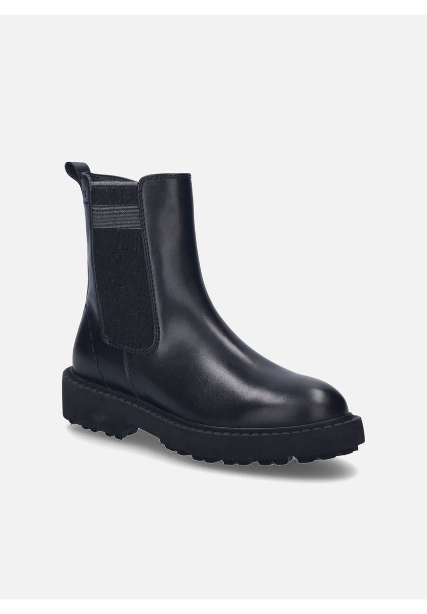 Klassische schwarze Chelsea Boots aus Leder