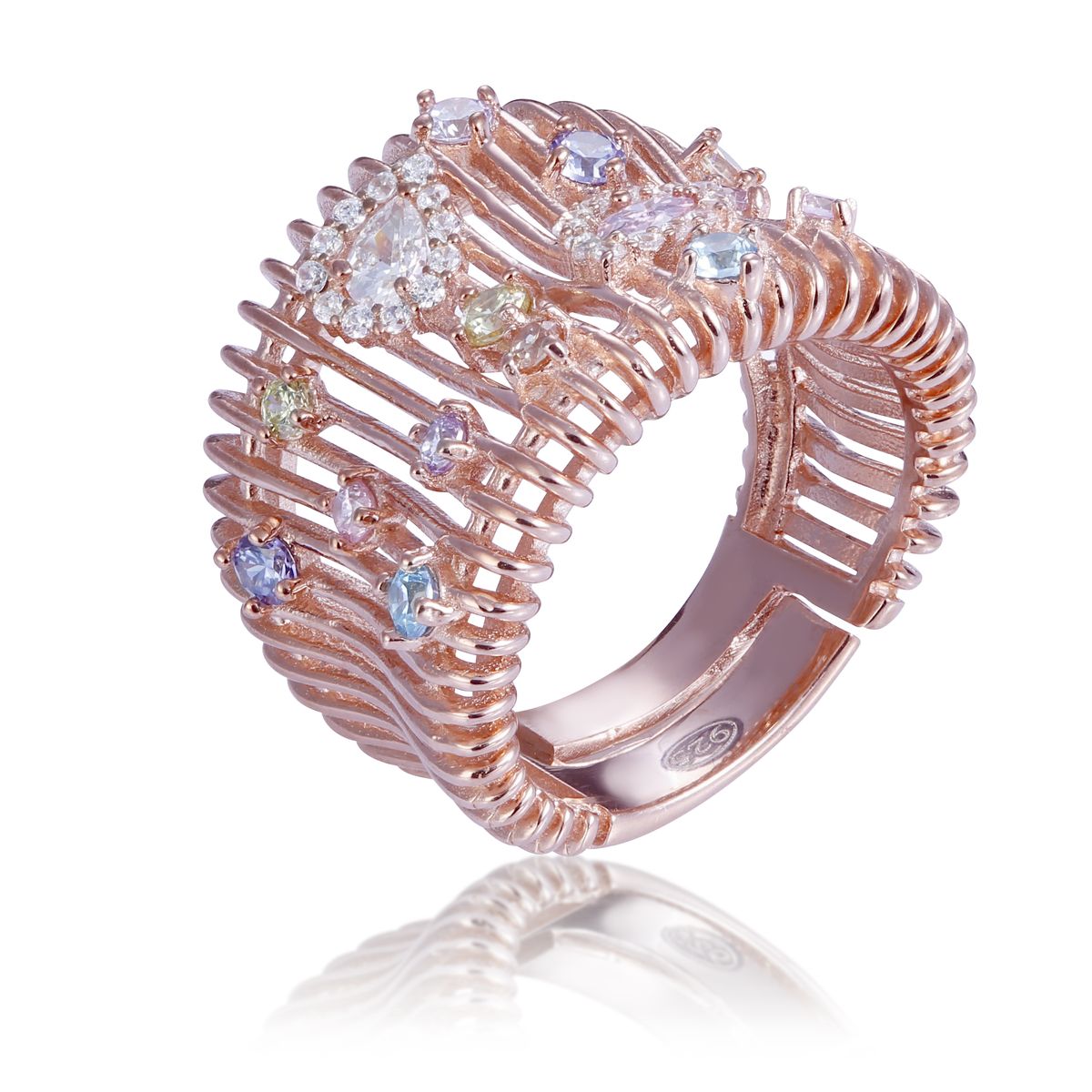Orphelia Damen-Ring Sterling-Silber 925, Rosé, ZR-7446