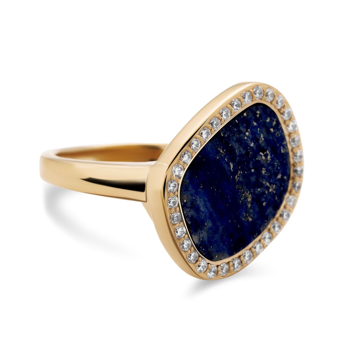 Eleganter ovaler Lapis-Lazuli Siegelring