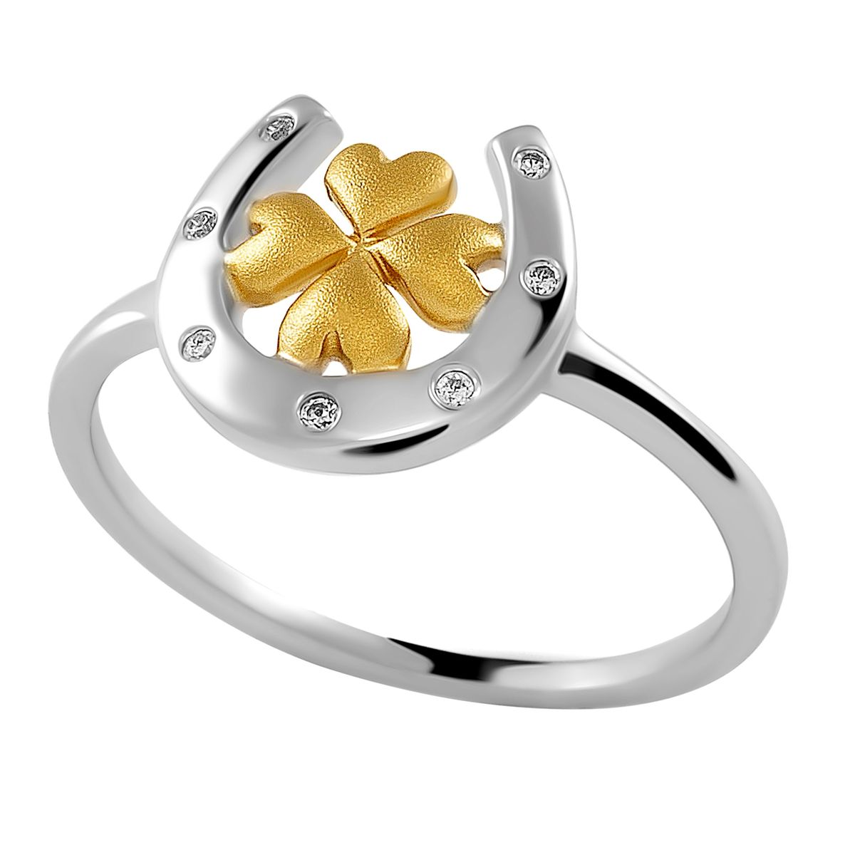 Hufeisen- und Kleeblatt-Ring