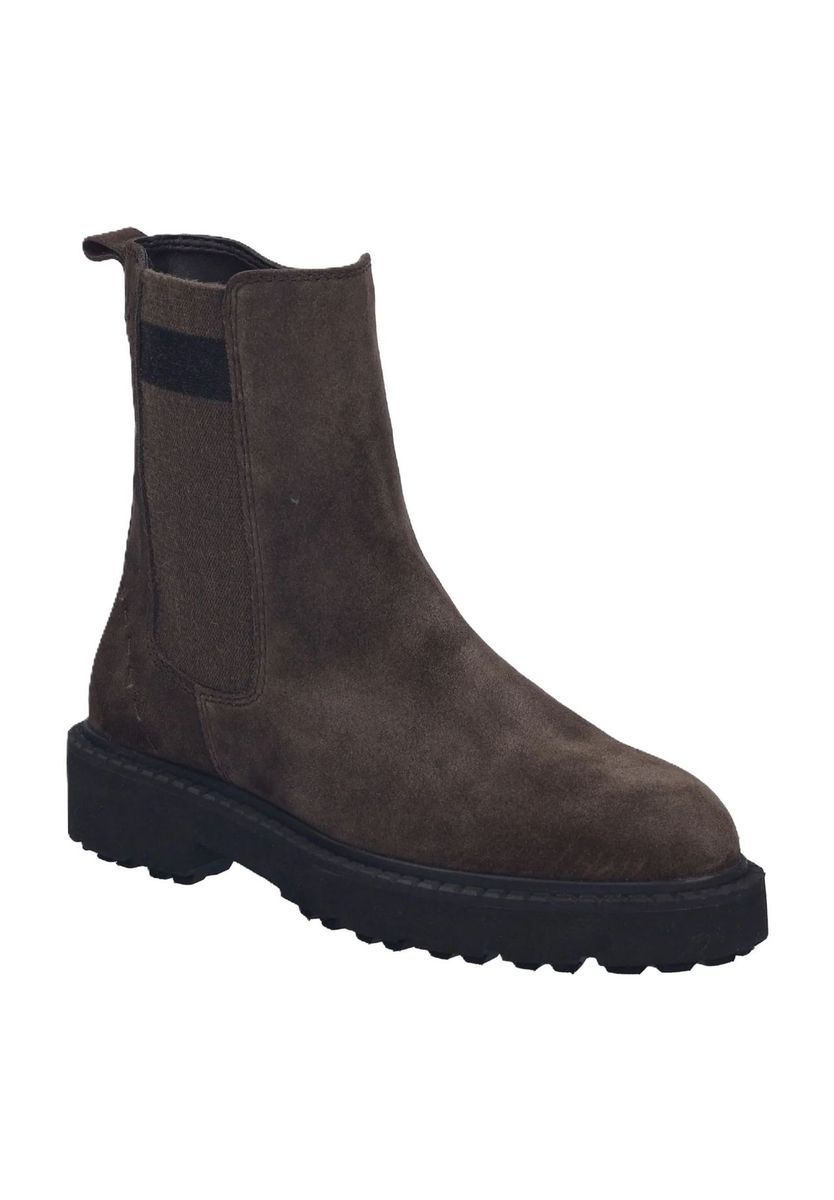 Chelsea Boots aus Leder mit Profilsohle