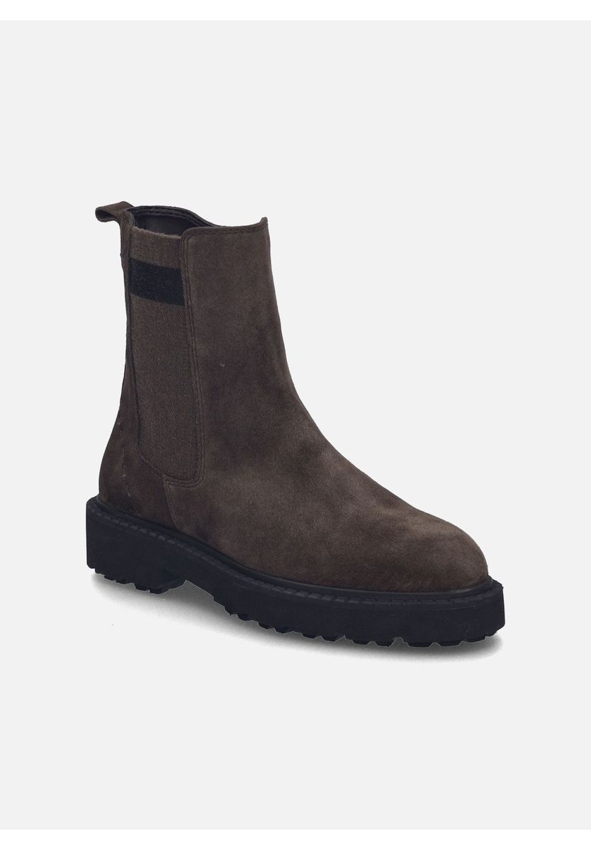 Chelsea Boots aus Leder mit Profilsohle