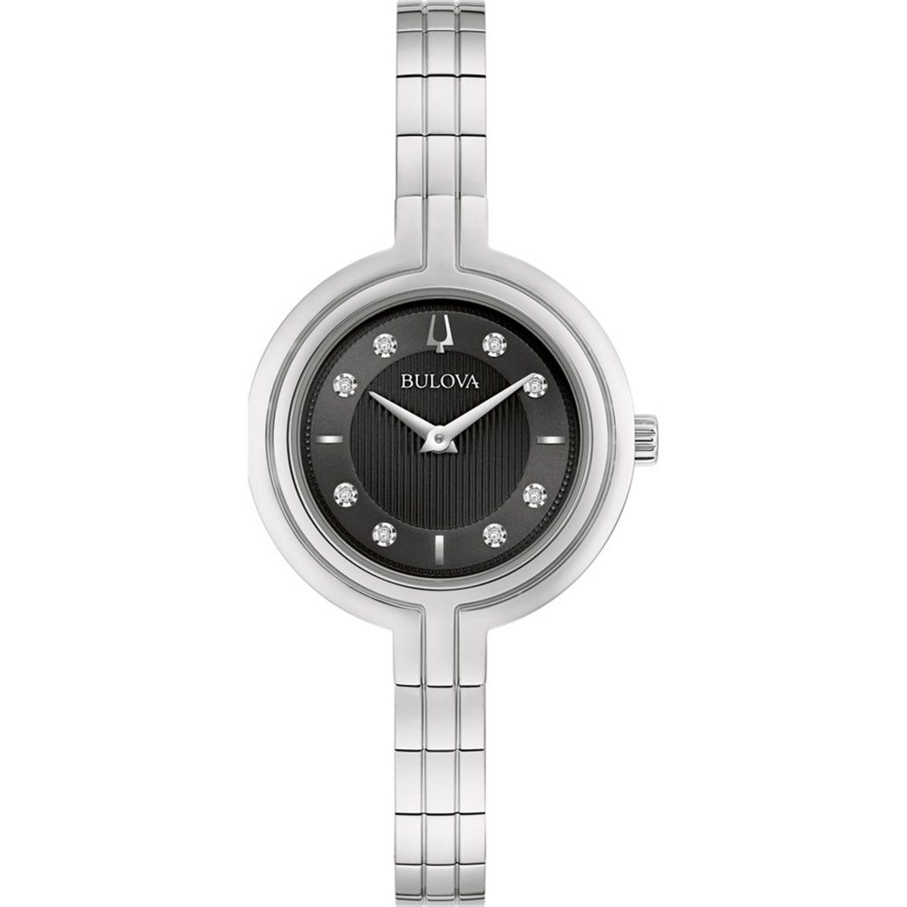 Bulova Rhapsody Silber Damen Armbanduhr 96P215