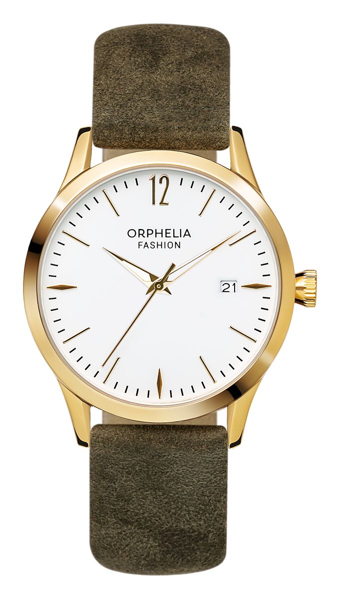 Orphelia Fashion Wildleder Damen Grün Uhr OF714822