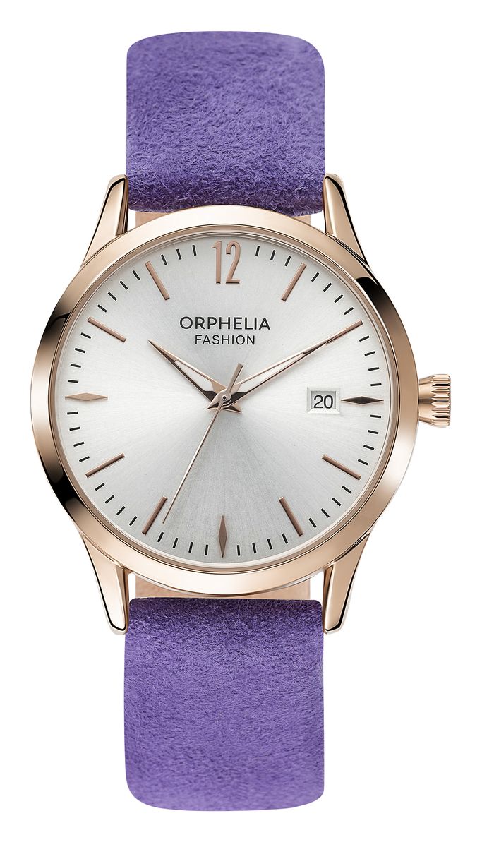Orphelia Fashion Wildleder Damenuhr Lila OF711820