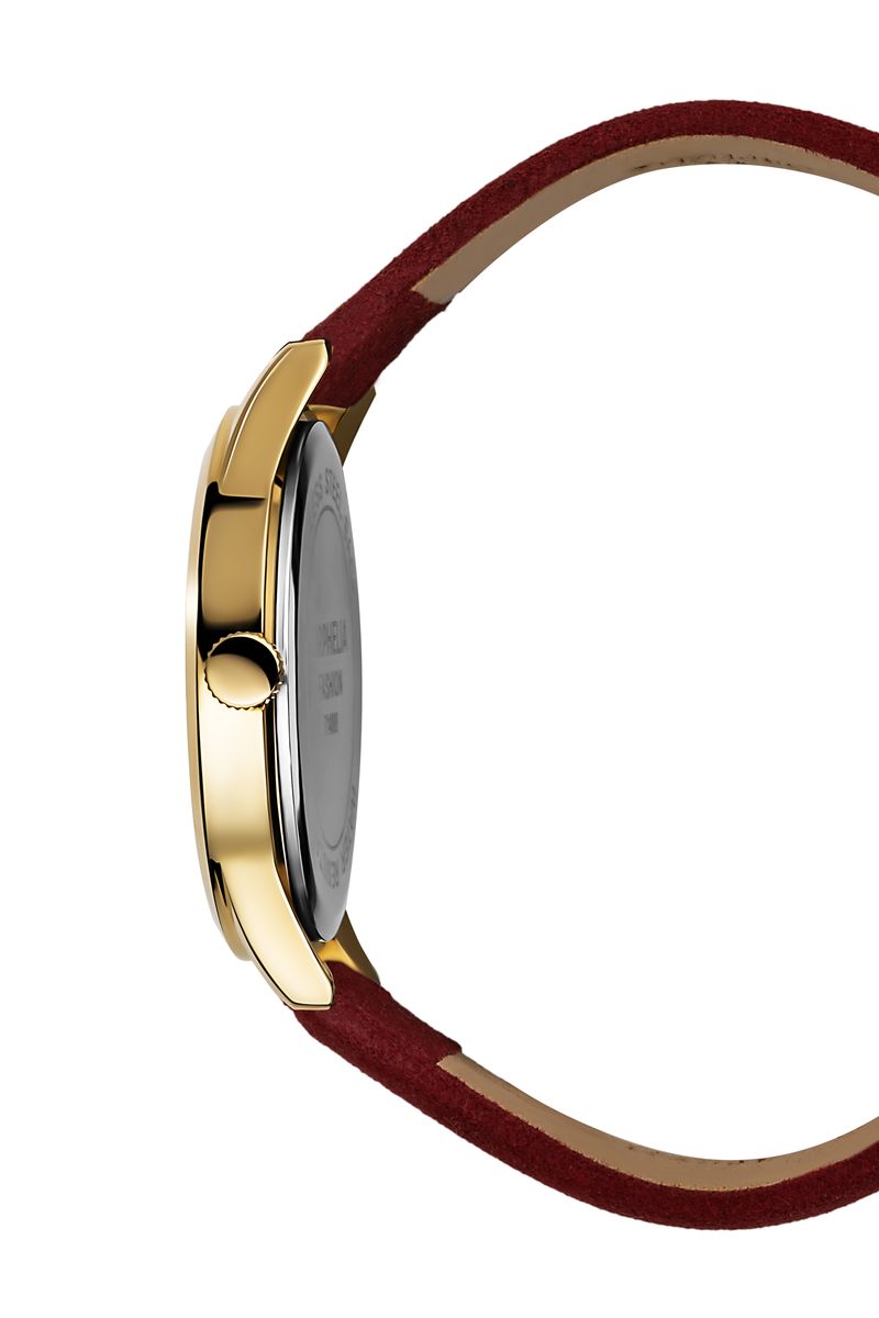 Moderne runde Analog-Armbanduhr
