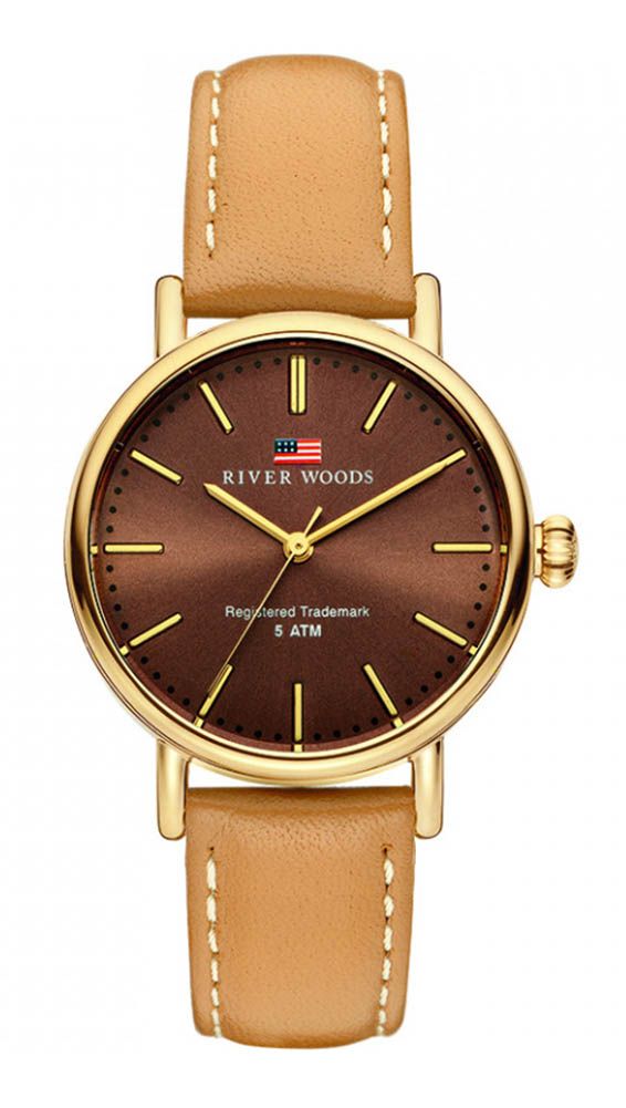 River Woods Oswego Braun Damen Armbanduhr RW340016