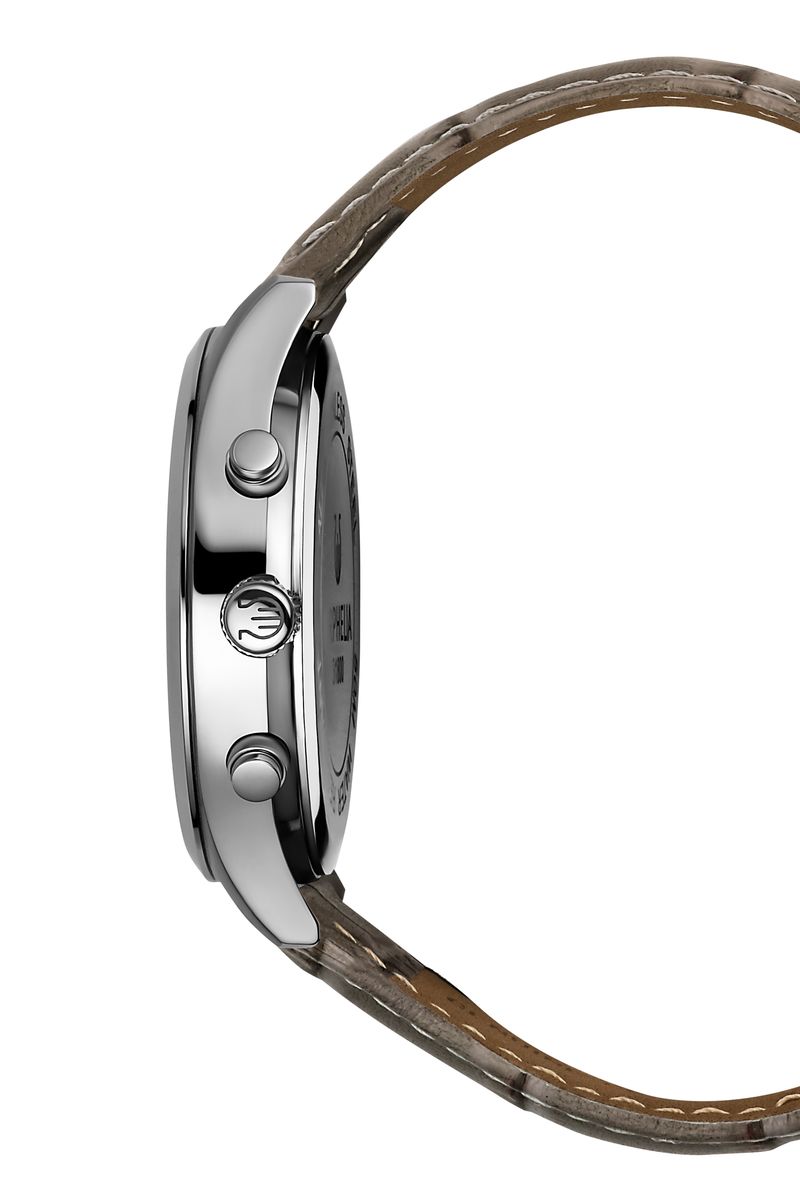 Eleganter Chronograph mit Lederarmband