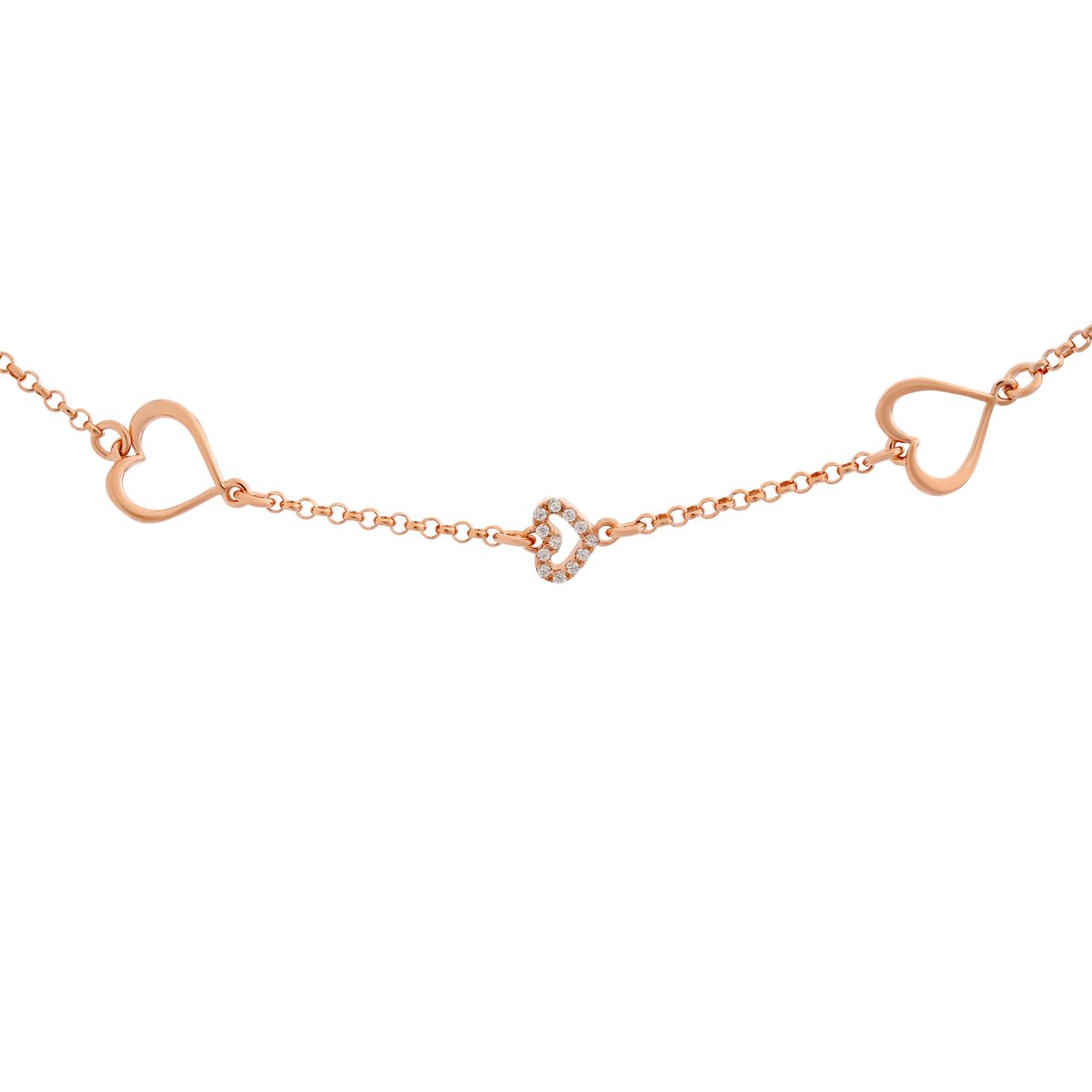 Orphelia 'Alfina' Damen-Armband aus 925er Sterlingsilber – Rosé ZA-7383