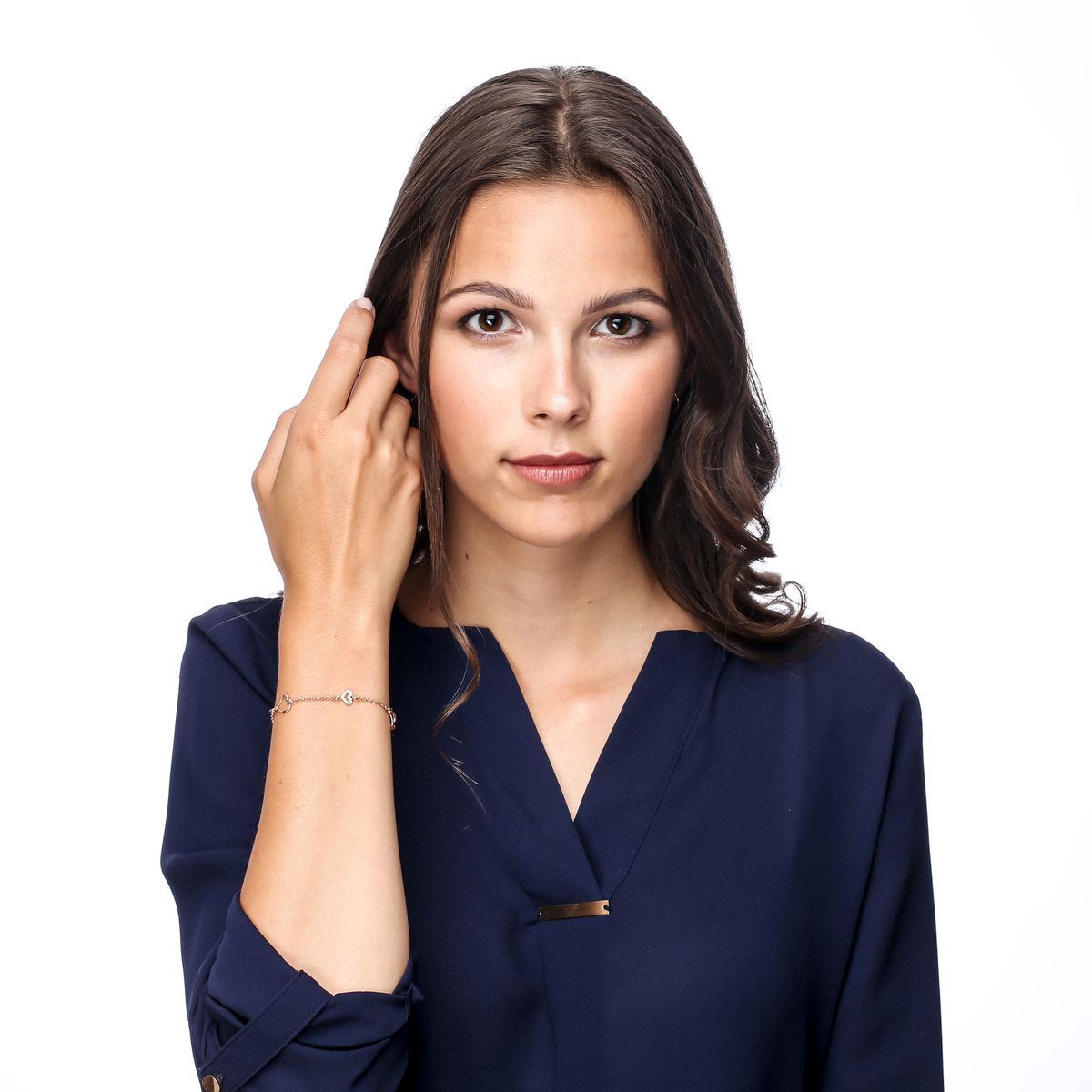 Elegantes Herz-Charm-Armband
