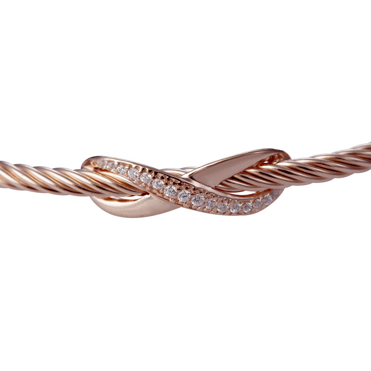 Funkelndes Infinity-Knoten Kabel-Armband