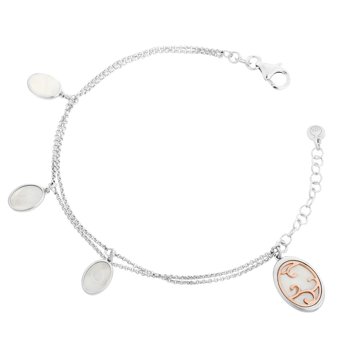 Orphelia 'Jarina' Damen-Armband aus 925er Sterlingsilber – Silber/Rosé ZA-7165