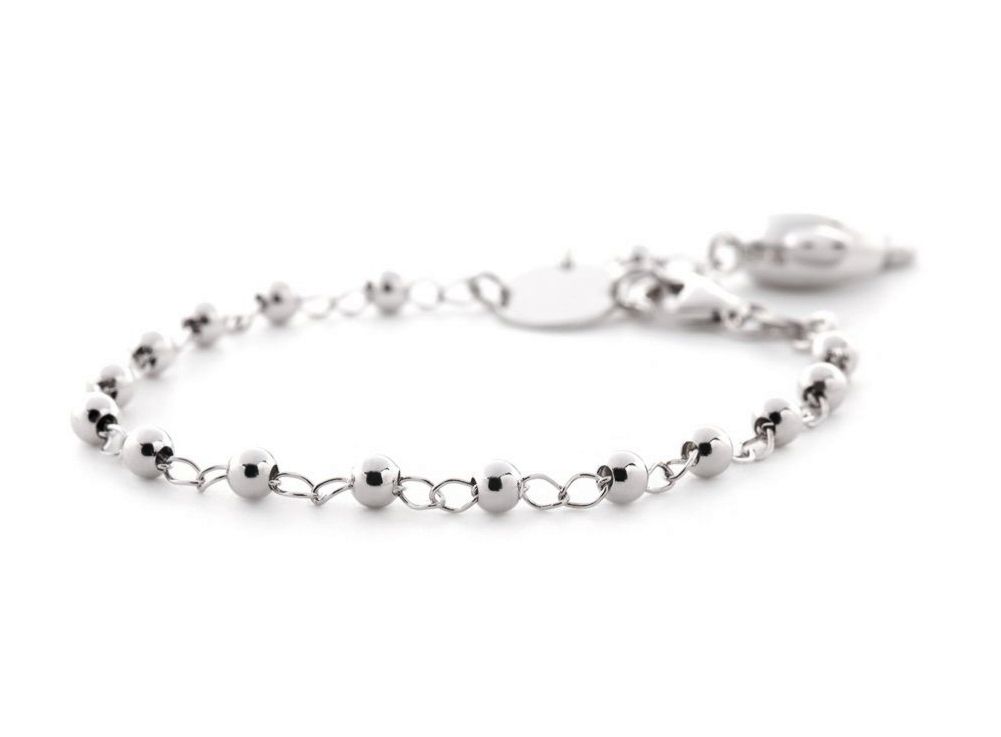 Zartes Kugelarmband aus Sterlingsilber