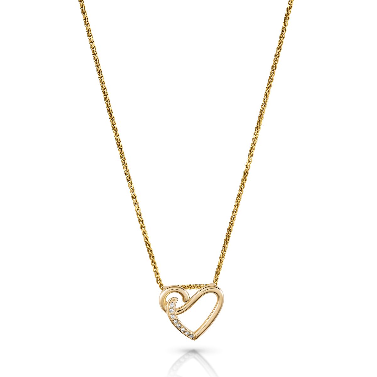 Orphelia 'Ida' Damenkette mit Anhänger aus 925er Sterlingsilber – Gold ZH-7521/G
