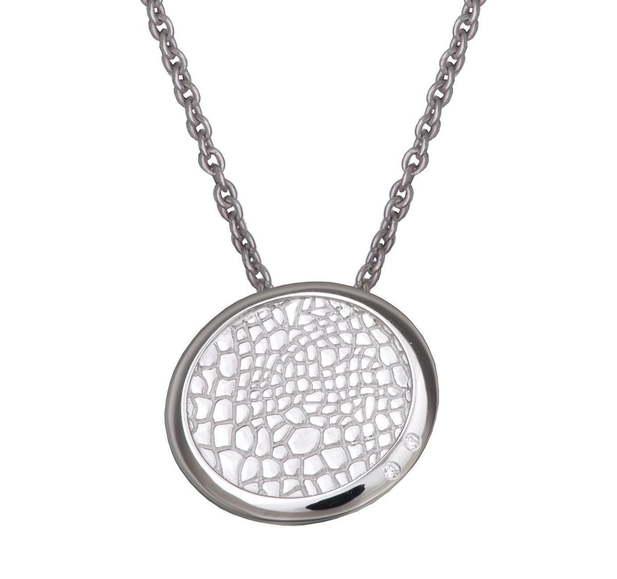 Orphelia Damen-Kette aus 925er Sterlingsilber mit Anhänger – Silber ZH-4541
