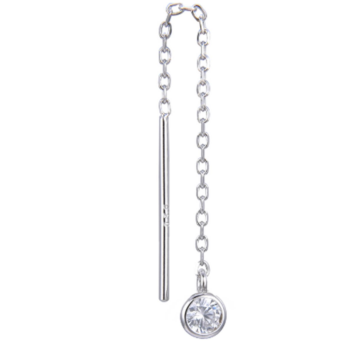 Gena.paris 'Round' Damen Ohrhänger aus 925er Sterling Silber - Silber GBO1530/35-W