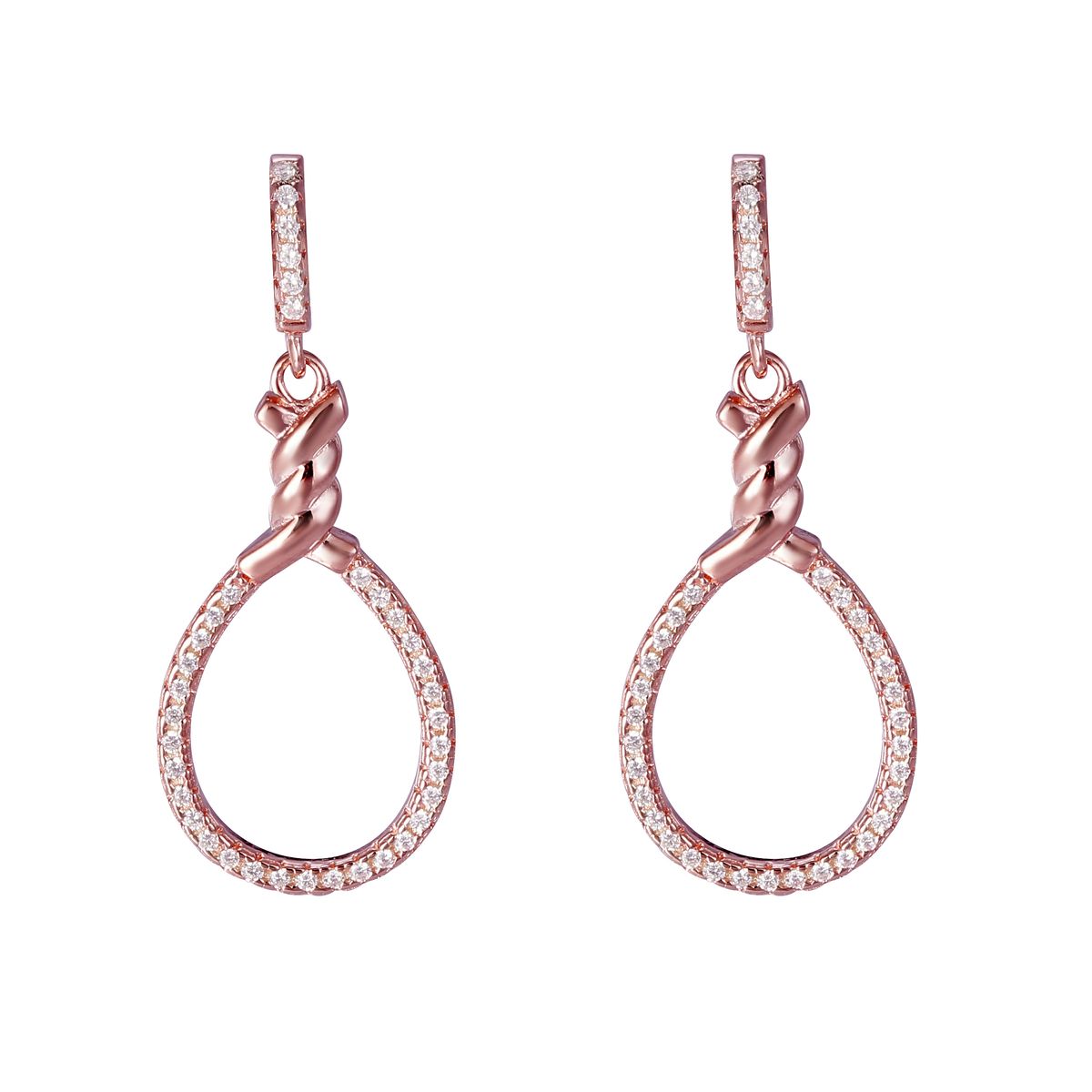 Orphelia 'Aava' Tropfenohrringe aus 925er Sterlingsilber für Damen - Rosé ZO-7421