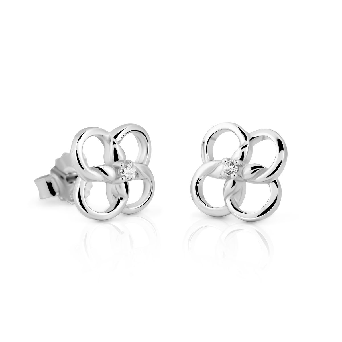 Elegante Aida Knoten-Ohrstecker