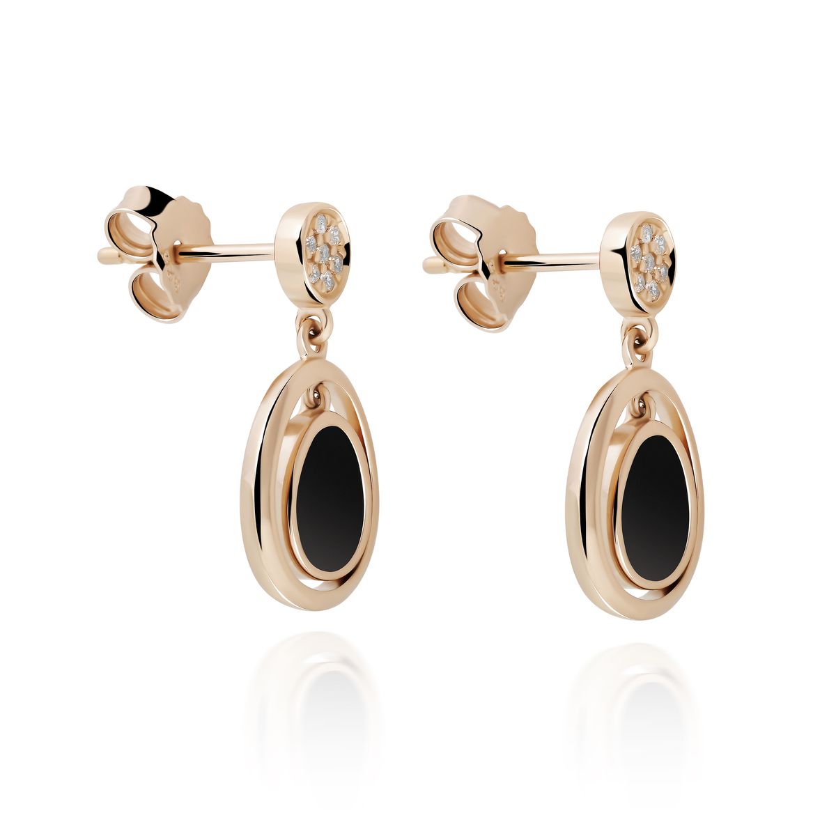 Orphelia 'Alda' Damen 925 Sterling Silber Ohrhänger - Rose ZO-7470