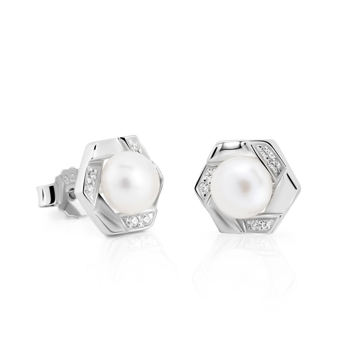 Orphelia 'Aliva' Damen 925er Sterling Silber Ohrstecker - Silber ZO-7469