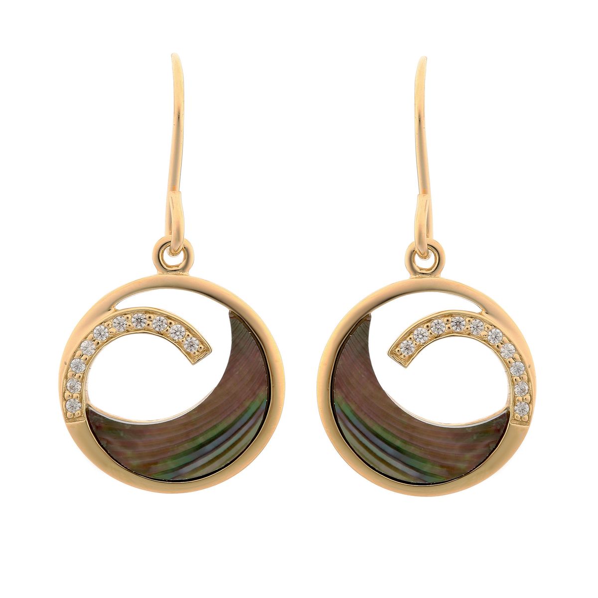 Orphelia 'Amelia' Damen 925 Sterling Silber Tropfenohrringe - Gold zo-7371