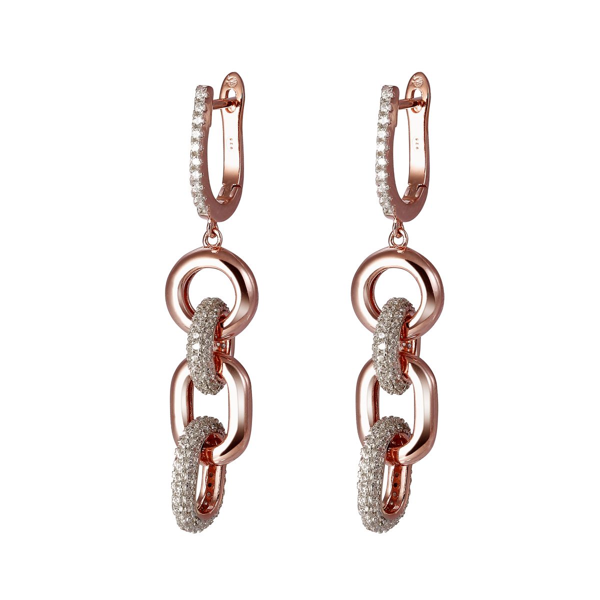 Orphelia 'Berlina' Tropfenohrringe aus 925er Sterlingsilber für Damen - Rosé ZO-7416