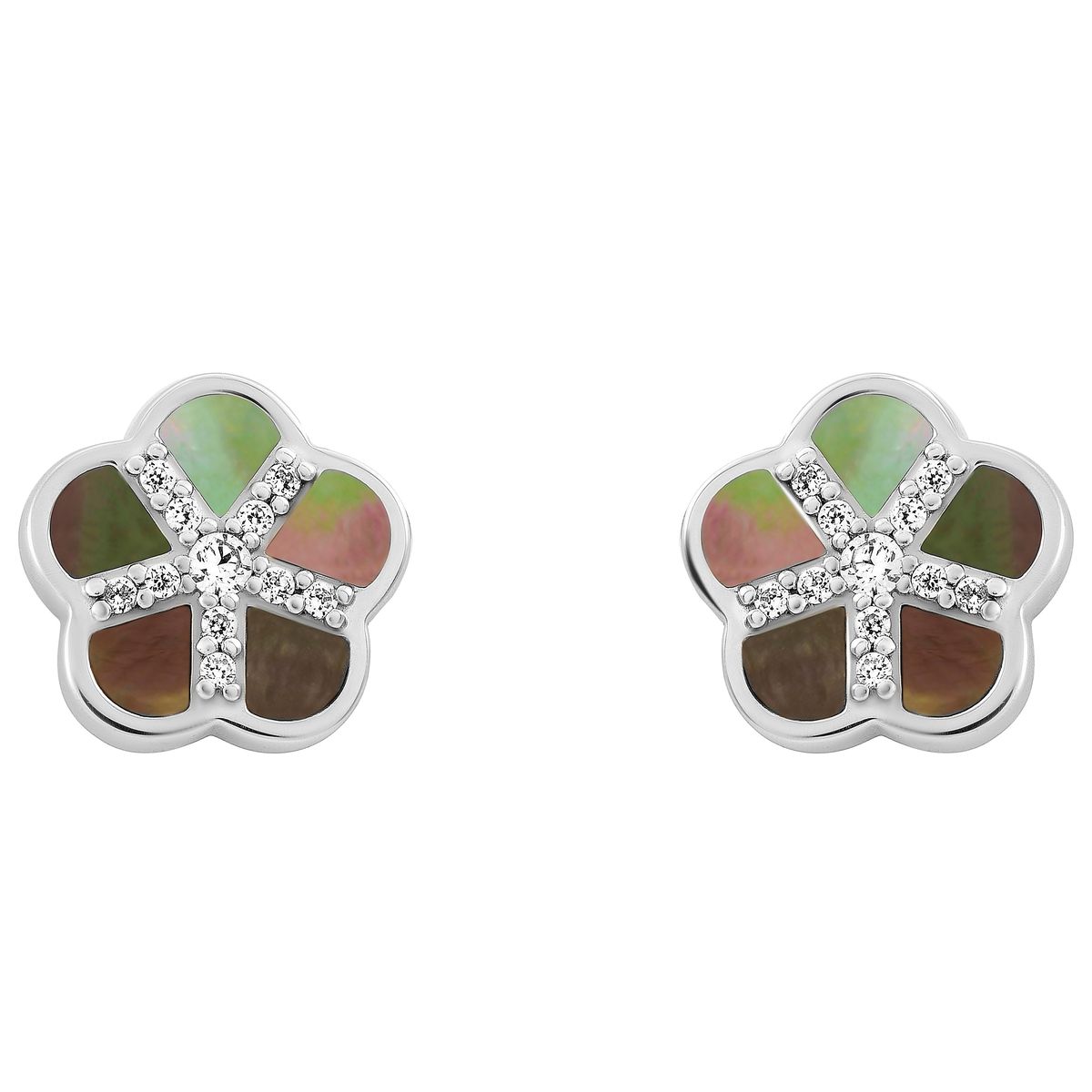 Orphelia 'Daisy' Damen Ohrstecker aus 925er Sterling Silber - Silber ZO-7585