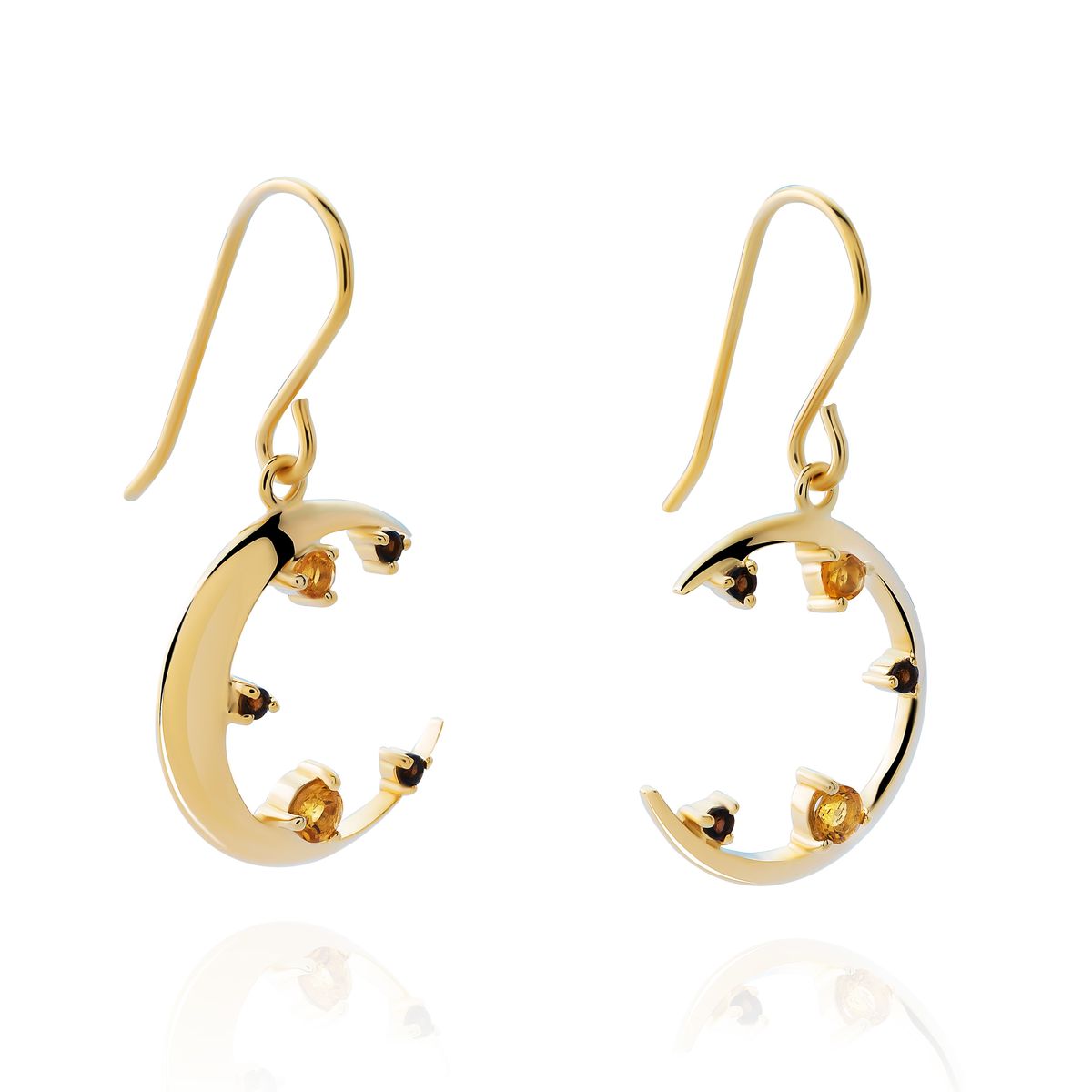 Orphelia 'Eline' Damen 925er Sterling Silber Tropfenohrringe - Gold ZO-7497/G