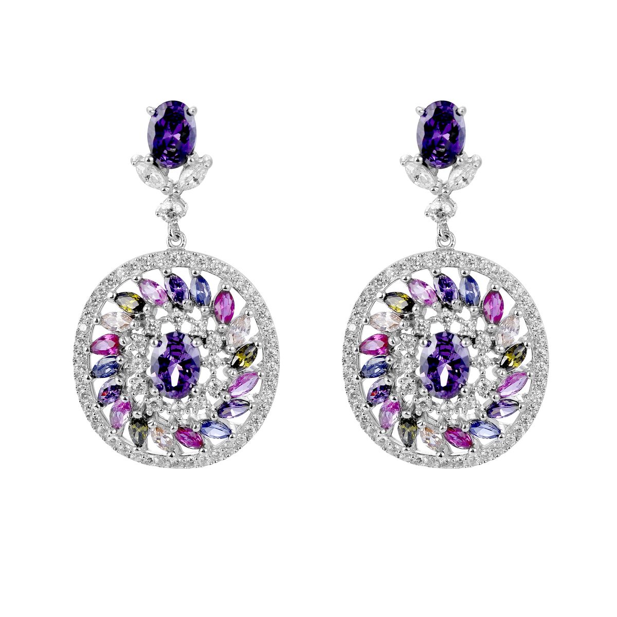 Orphelia 'Enya' Damen Ohrhänger aus 925 Sterling Silber - Silber ZO-7428