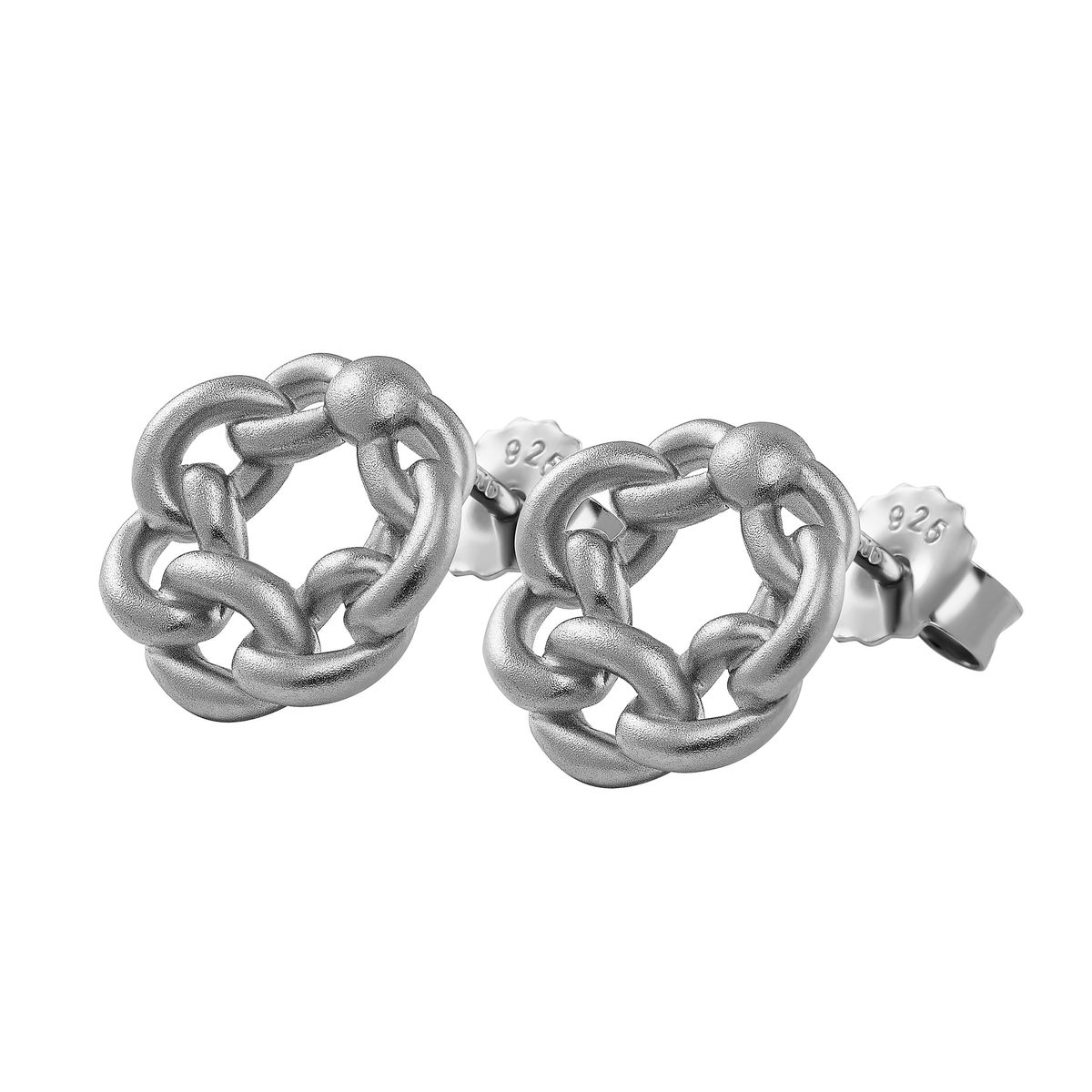 Ineinandergreifende Knoten-Ohrstecker