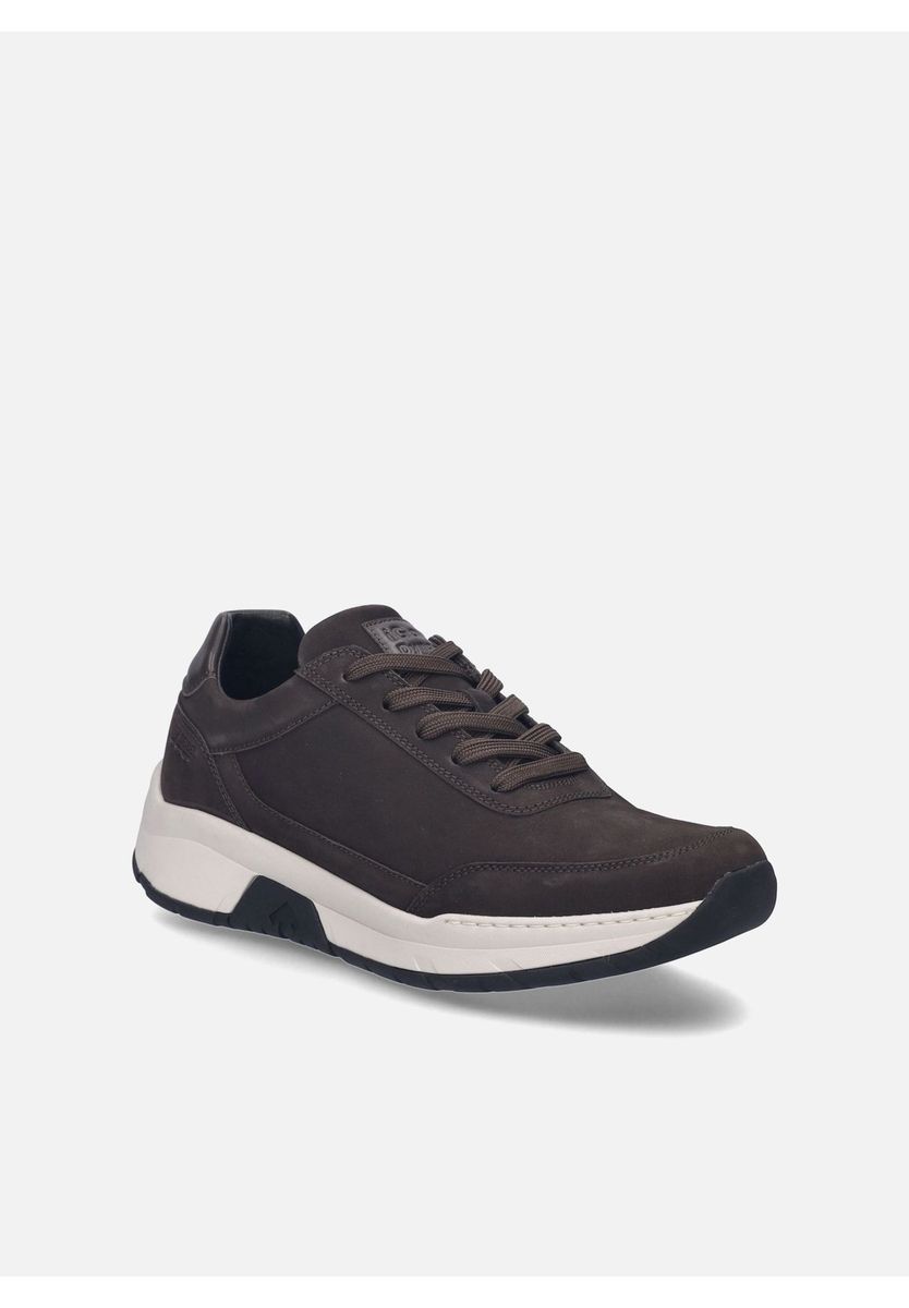 Braune Leder Freizeit Komfort Sneaker