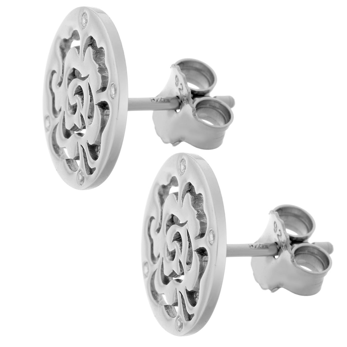 Orphelia 'Fiore' Damen Ohrstecker aus 925 Sterling Silber - Silber ZO-7079
