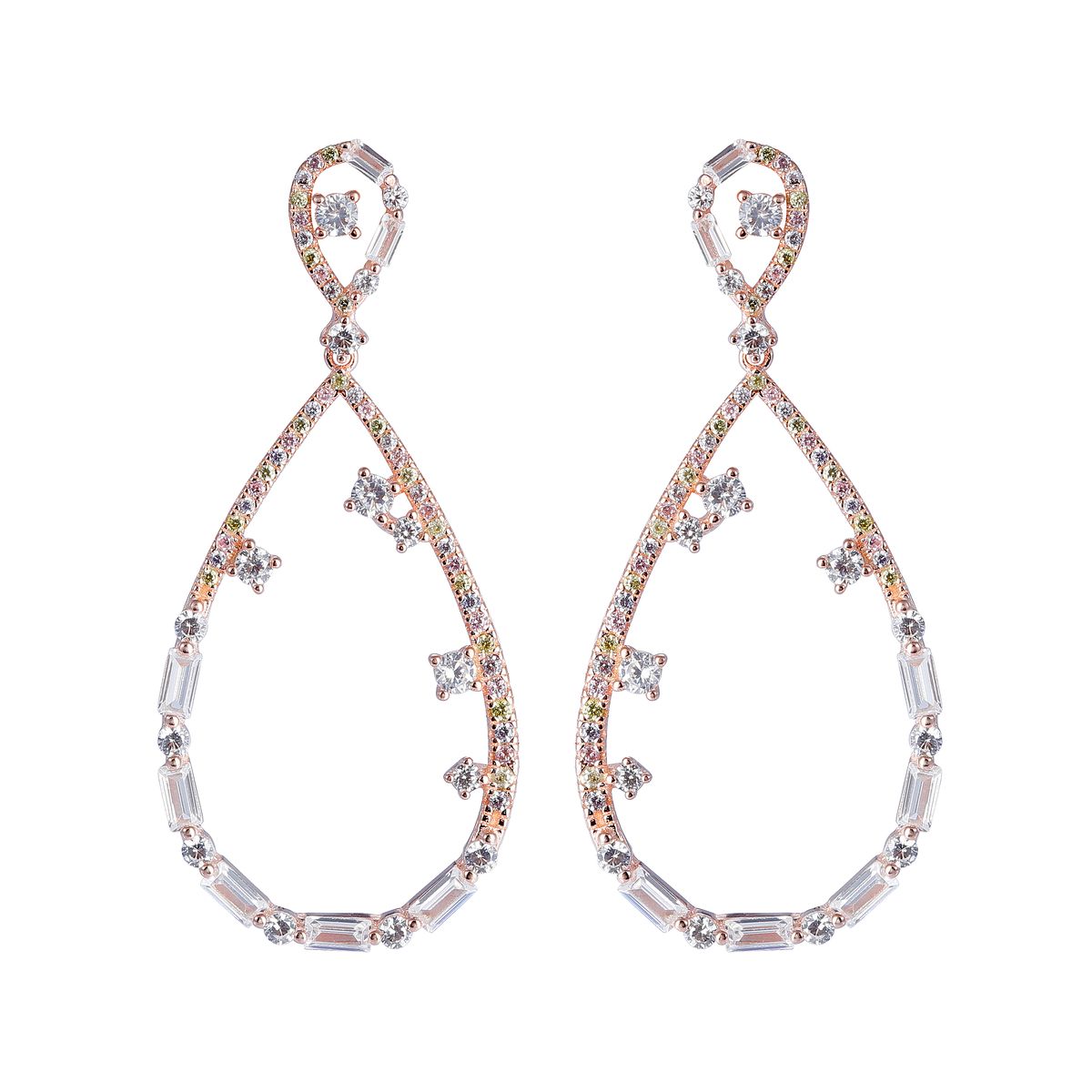 Elegante Statement-Ohrhänger in Tropfenform