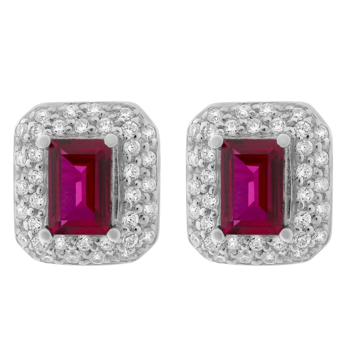 Orphelia 'Jackie' Ohrstecker für Damen aus 925er Sterlingsilber - Silber ZO-7237/RU