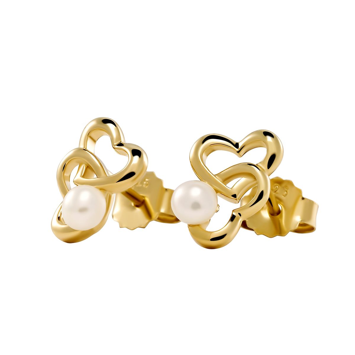 Orphelia 'Lili' Damen 925 Sterling Silber Steckerohrringe - Gold ZO-7513/G
