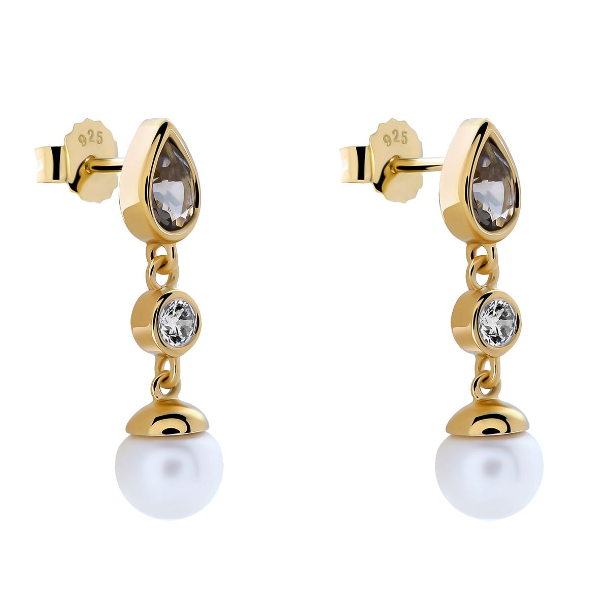Orphelia 'Lylou' Tropfenohrringe aus 925er Sterlingsilber für Damen - Gold ZO-7498/G