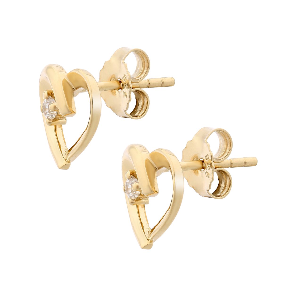 Orphelia 'Mera' Damen Ohrstecker aus 925er Sterling Silber - Gold zo-7370 G