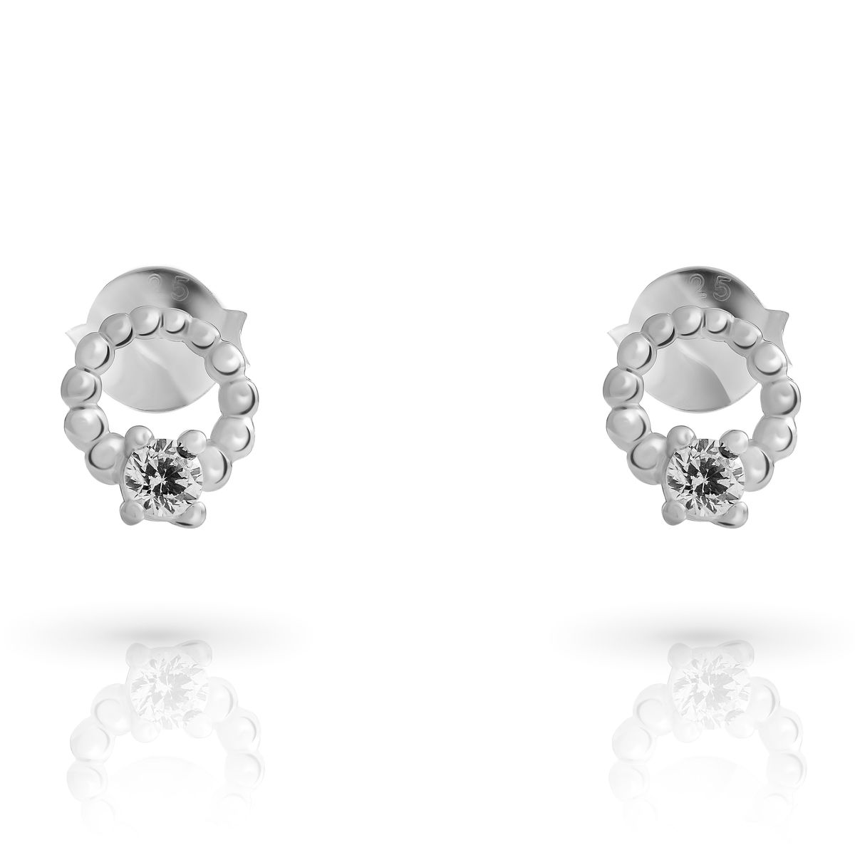 Orphelia 'Premium' Ohrstecker für Damen aus 925er Sterlingsilber - Silber ZO-7562