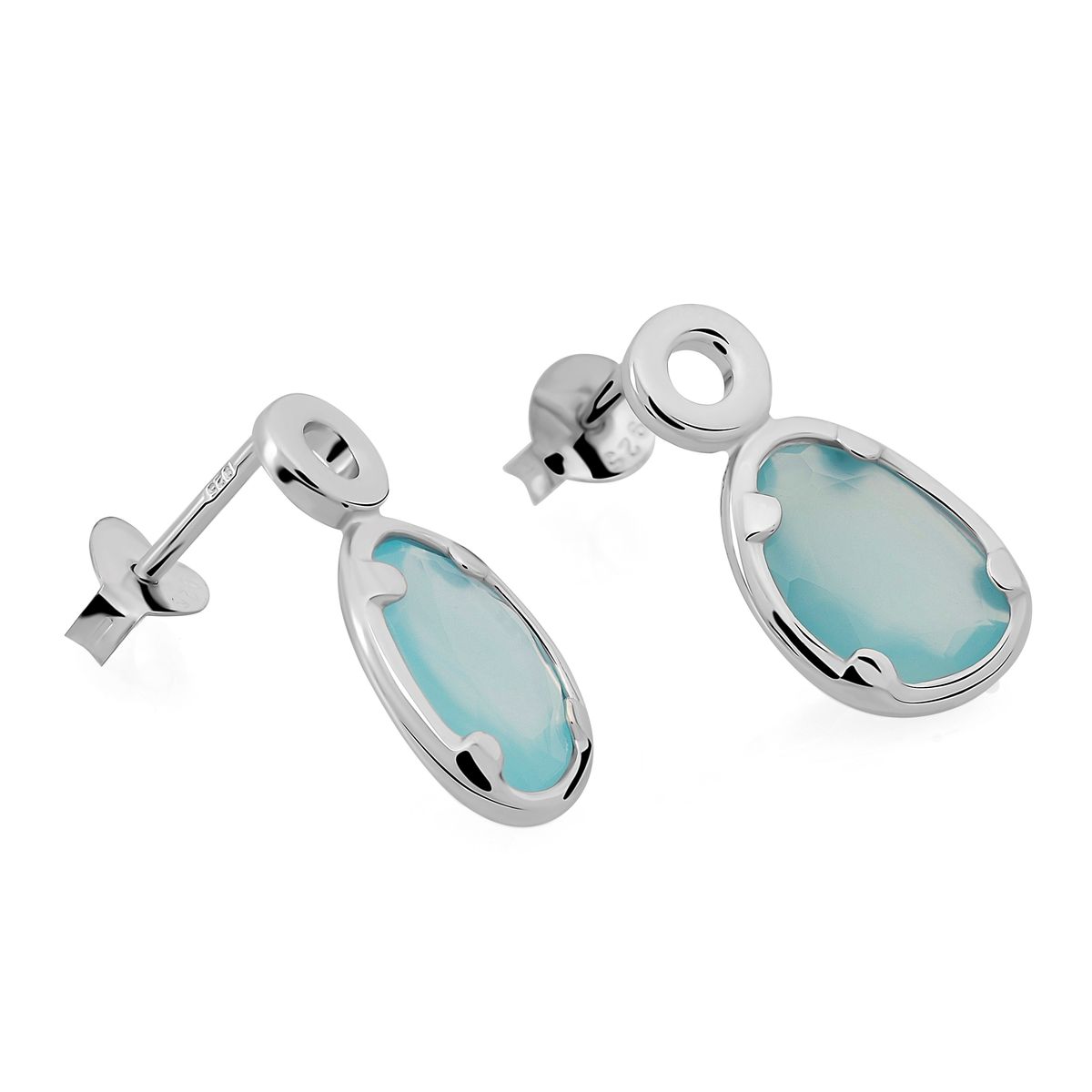 Orphelia 'Rivera' Damen 925 Sterling Silber Tropfohrringe - Silber ZO-7480/BC