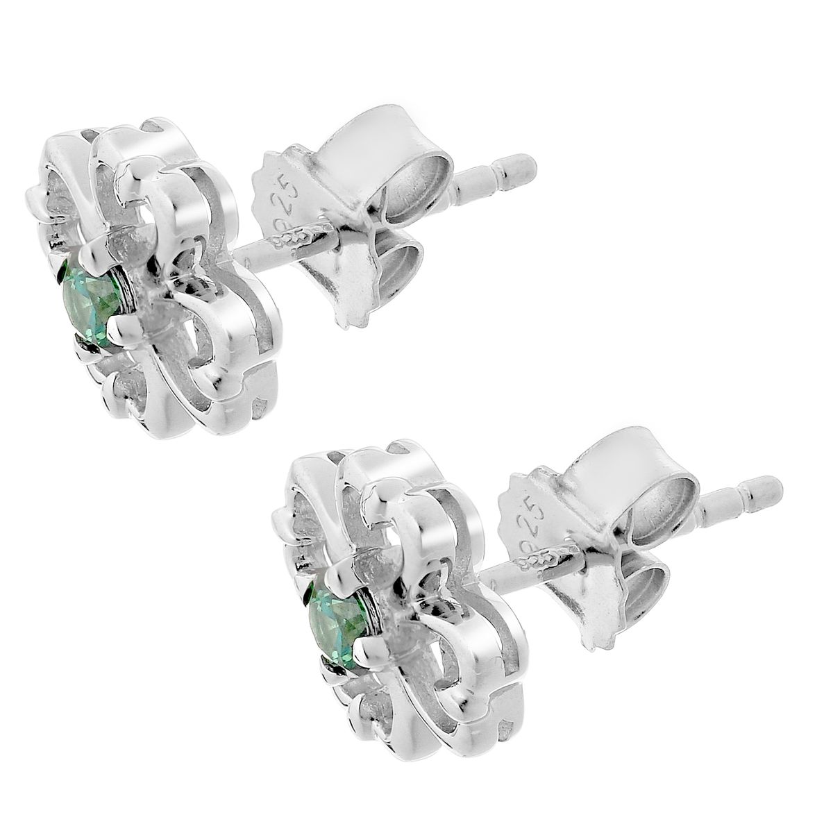 Orphelia 'Saffina' Ohrstecker für Damen aus 925er Sterlingsilber - Silber ZO-7081