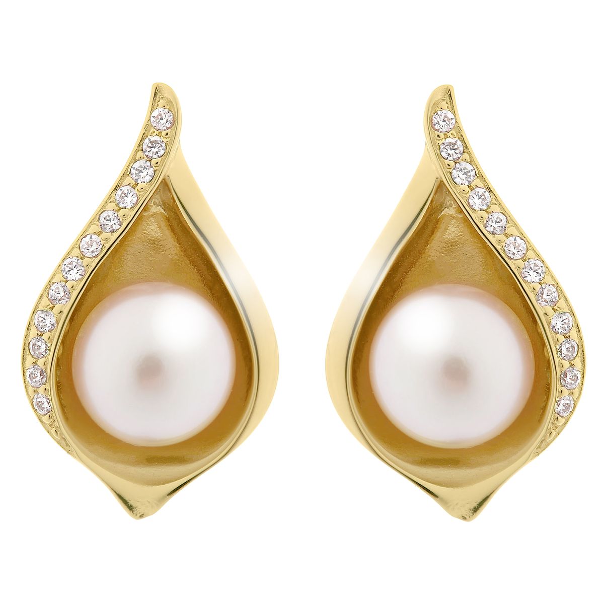 Orphelia 'Sophia' Ohrstecker für Damen, 925 Sterlingsilber, Gold ZO-7234/G