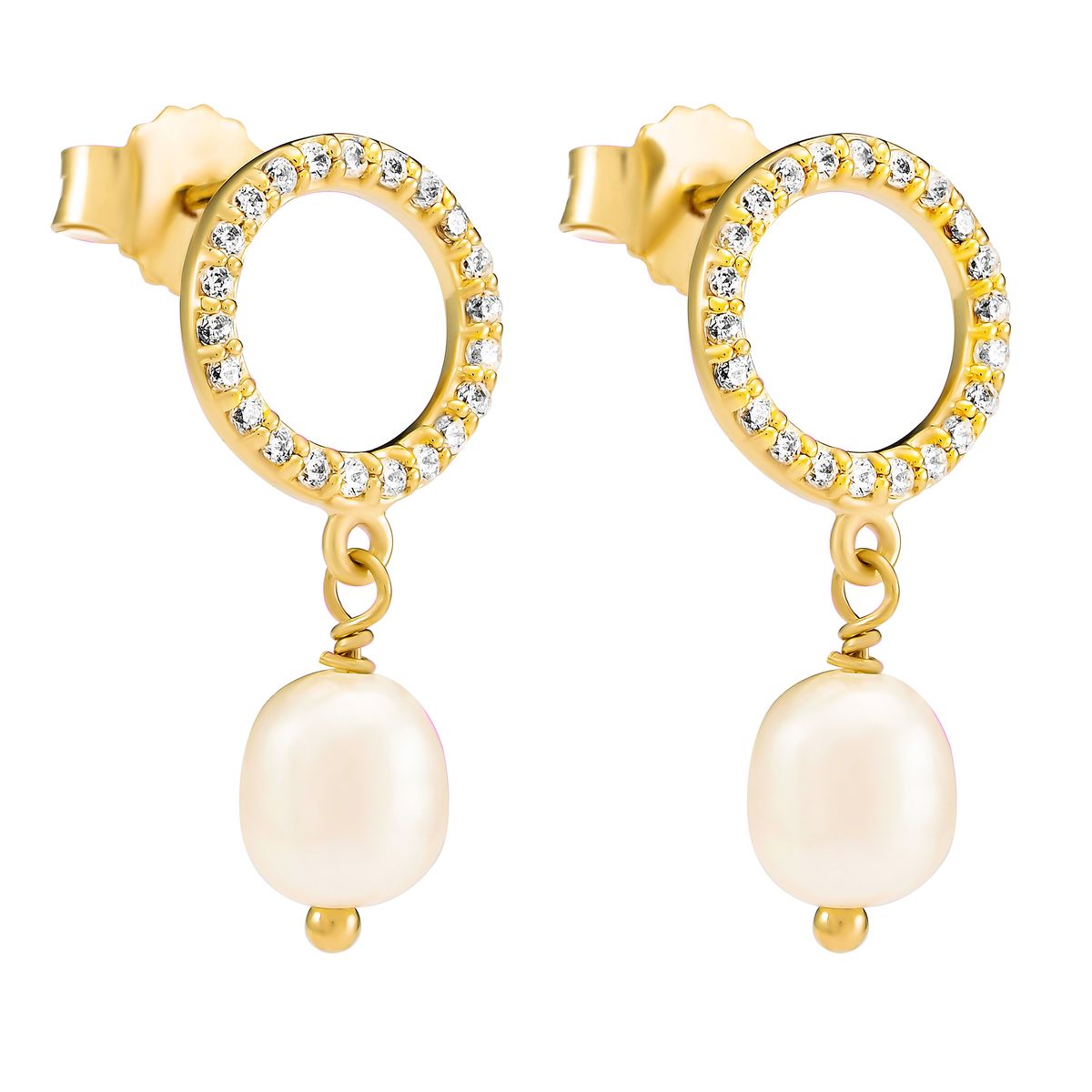 Orphelia 'Spa' Tropfenohrringe aus 925er Sterlingsilber für Damen - Gold ZO-7575/G