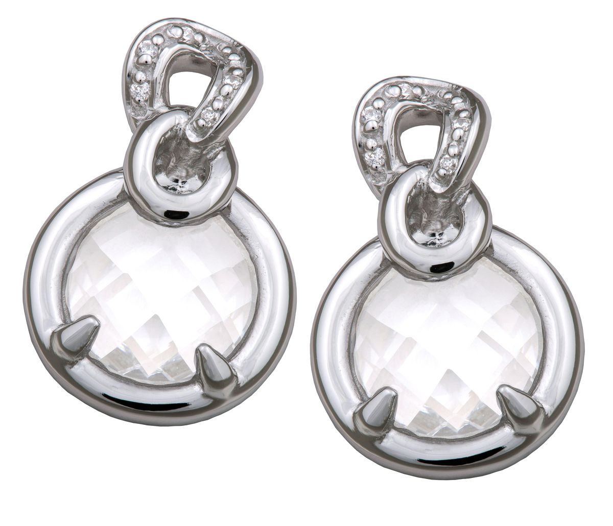 Orphelia Ohrstecker für Damen, 925 Sterlingsilber, Silber ZO-5905