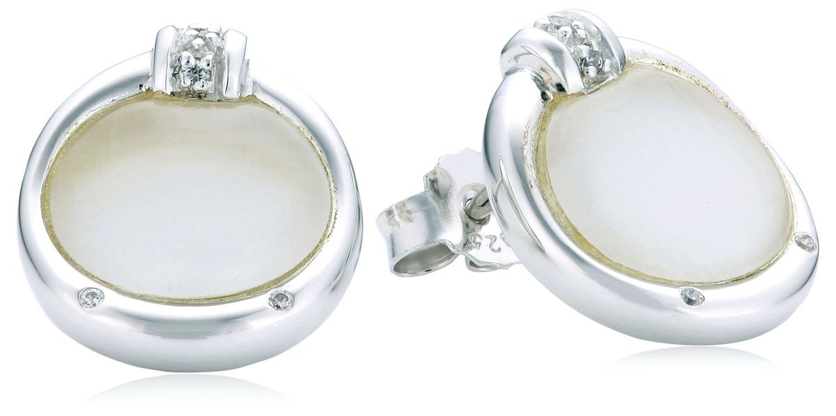 Orphelia Ohrstecker für Damen, 925 Sterlingsilber, Silber ZO-5901