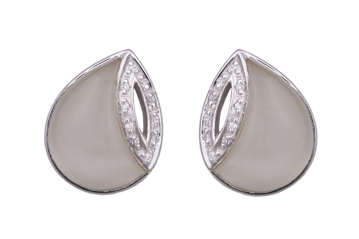 Orphelia Ohrstecker für Damen, 925 Sterlingsilber, Silber ZO-5930