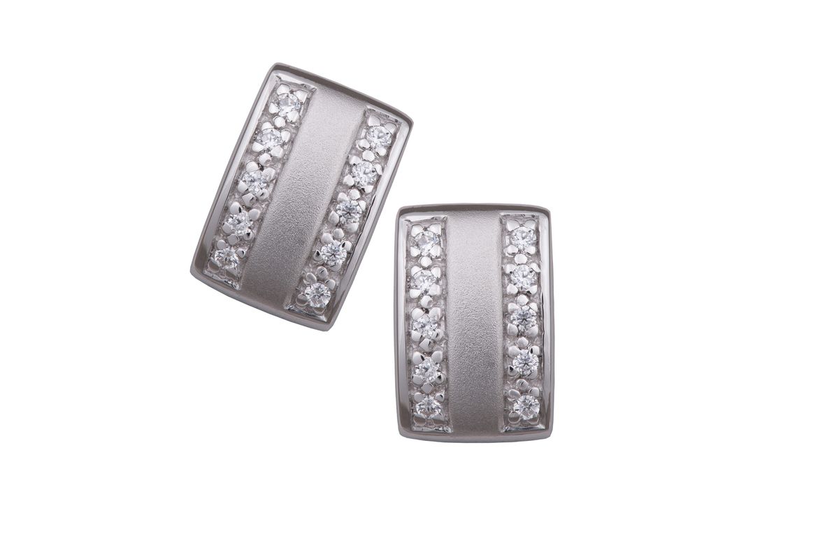 Orphelia Ohrstecker für Damen, 925 Sterlingsilber, Silber ZO-5913