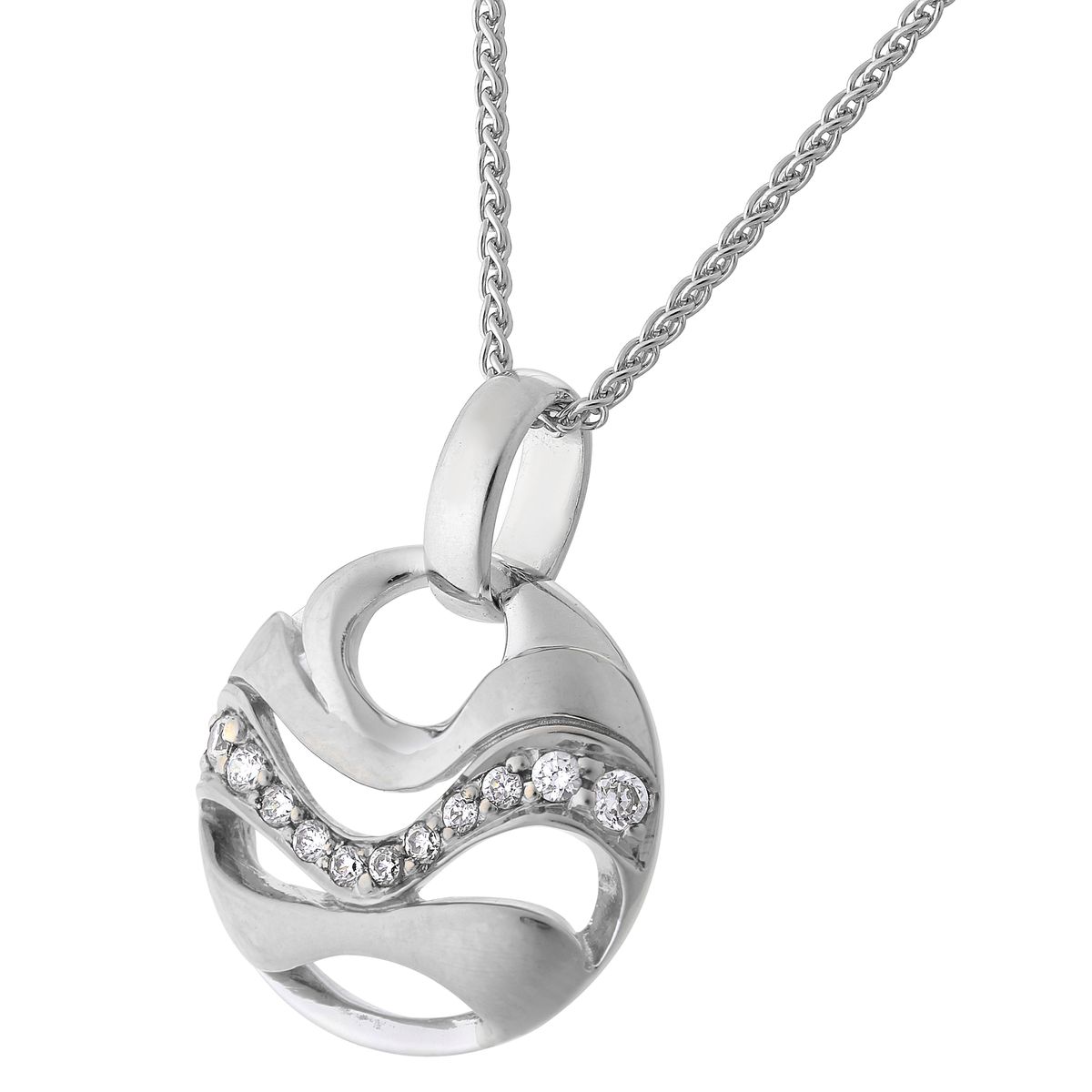 Elvina Schmuckset mit Glitzerwellen