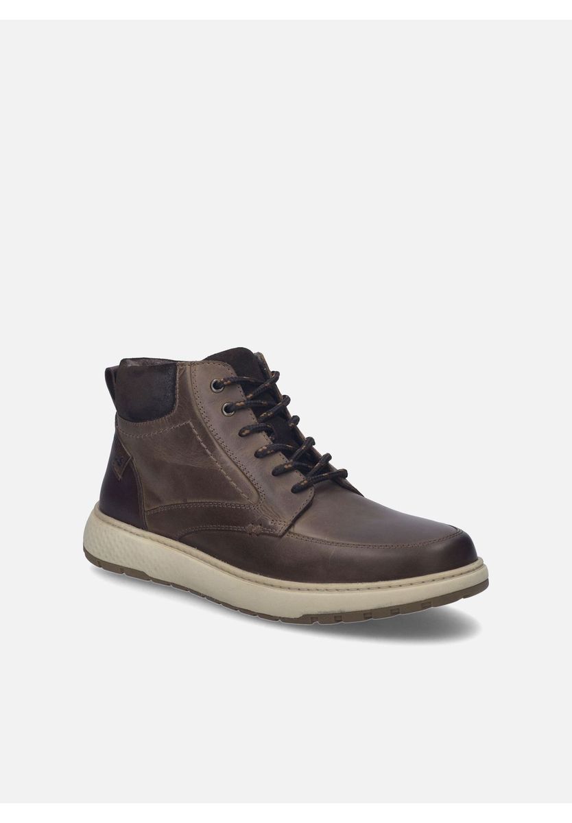 Herren-Leder-Stiefelette mit Schnürsenkeln